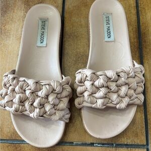 Steve Madden Women's Blush Woven Slide Sandals